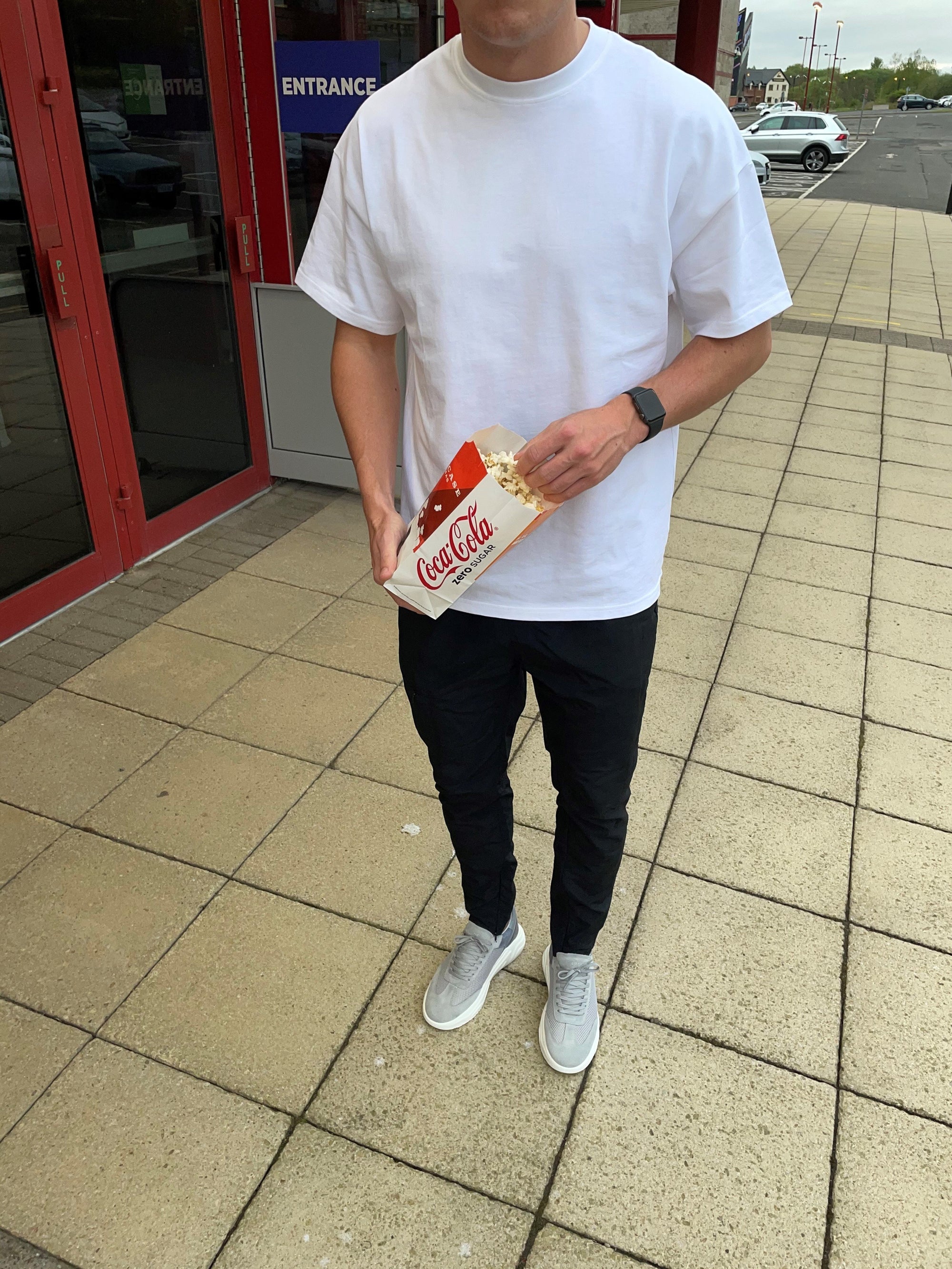 Oversized Box Fit Tee - White